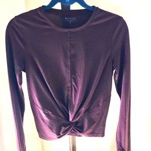 Athleta 'Essence' Twist Front Long Sleeve Top